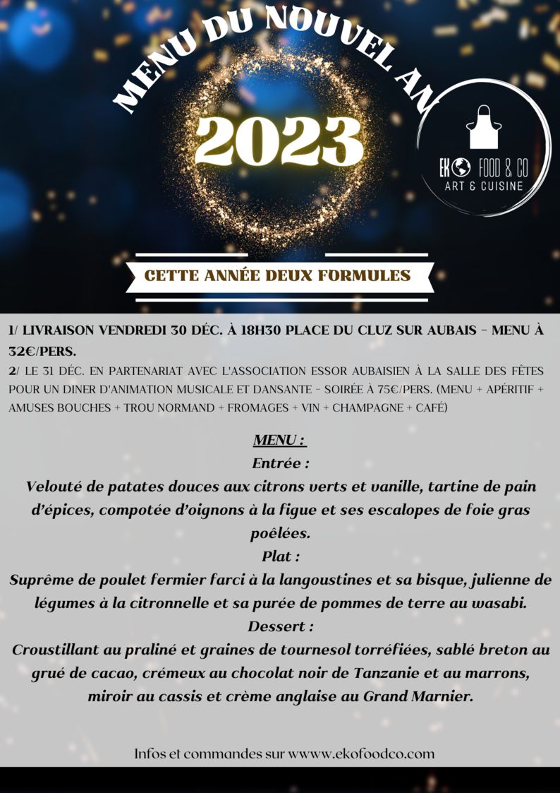 Menu du Nouvel An :
